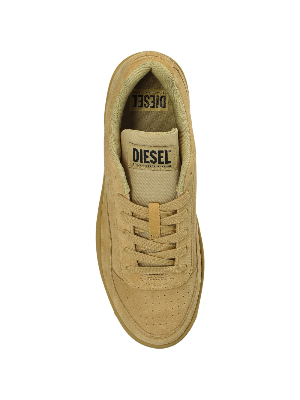 Diesel Sneakers met logopatch Beige
