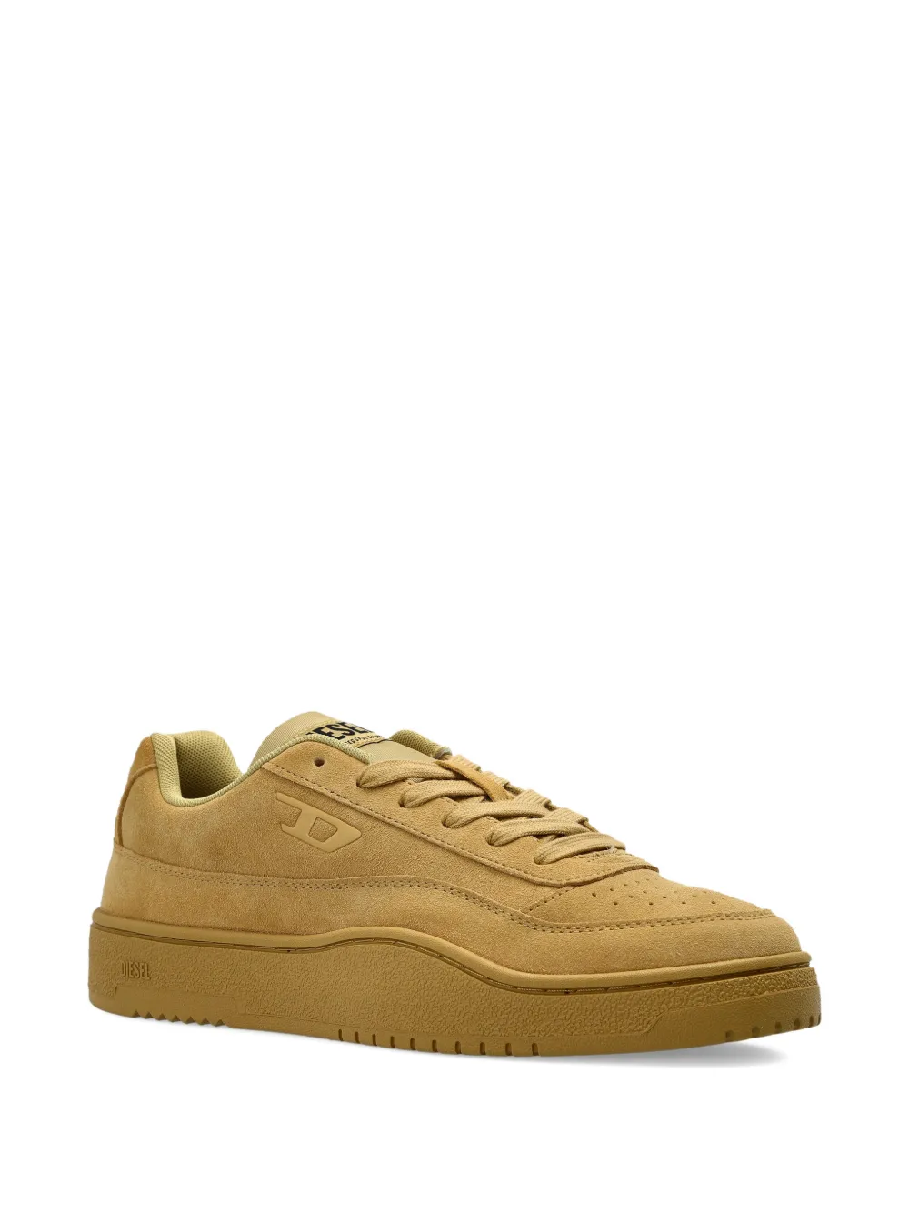 Diesel Sneakers met logopatch Beige