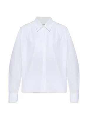 JIL SANDER バンドカラーシャツ ホワイト　37 Jil Sander バンドカラー シャツ | ホワイト | FARFETCH JP