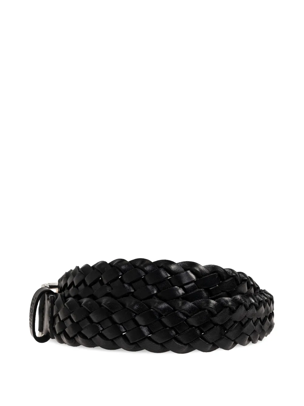 Diesel B-Flag braided belt - Zwart