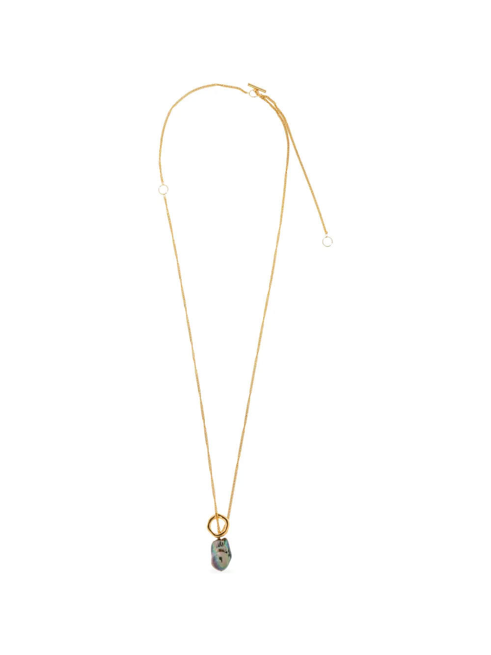 Jil Sander ring pendant necklace - Oro