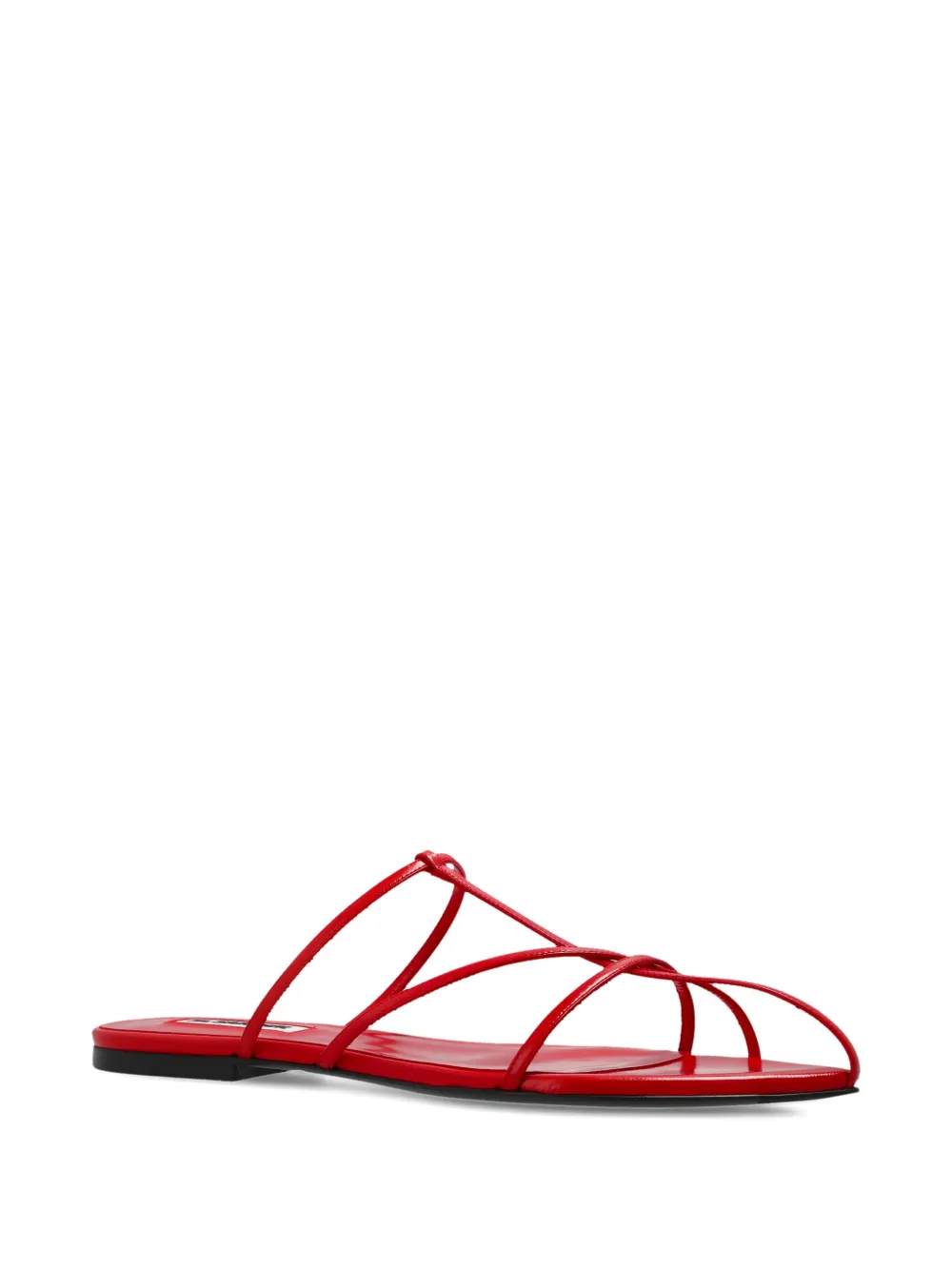 Jil Sander strappy flat sandals Rood