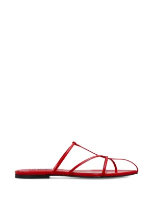 Jil Sander ポインテッドトゥ サンダル | ブラック | FARFETCH JP