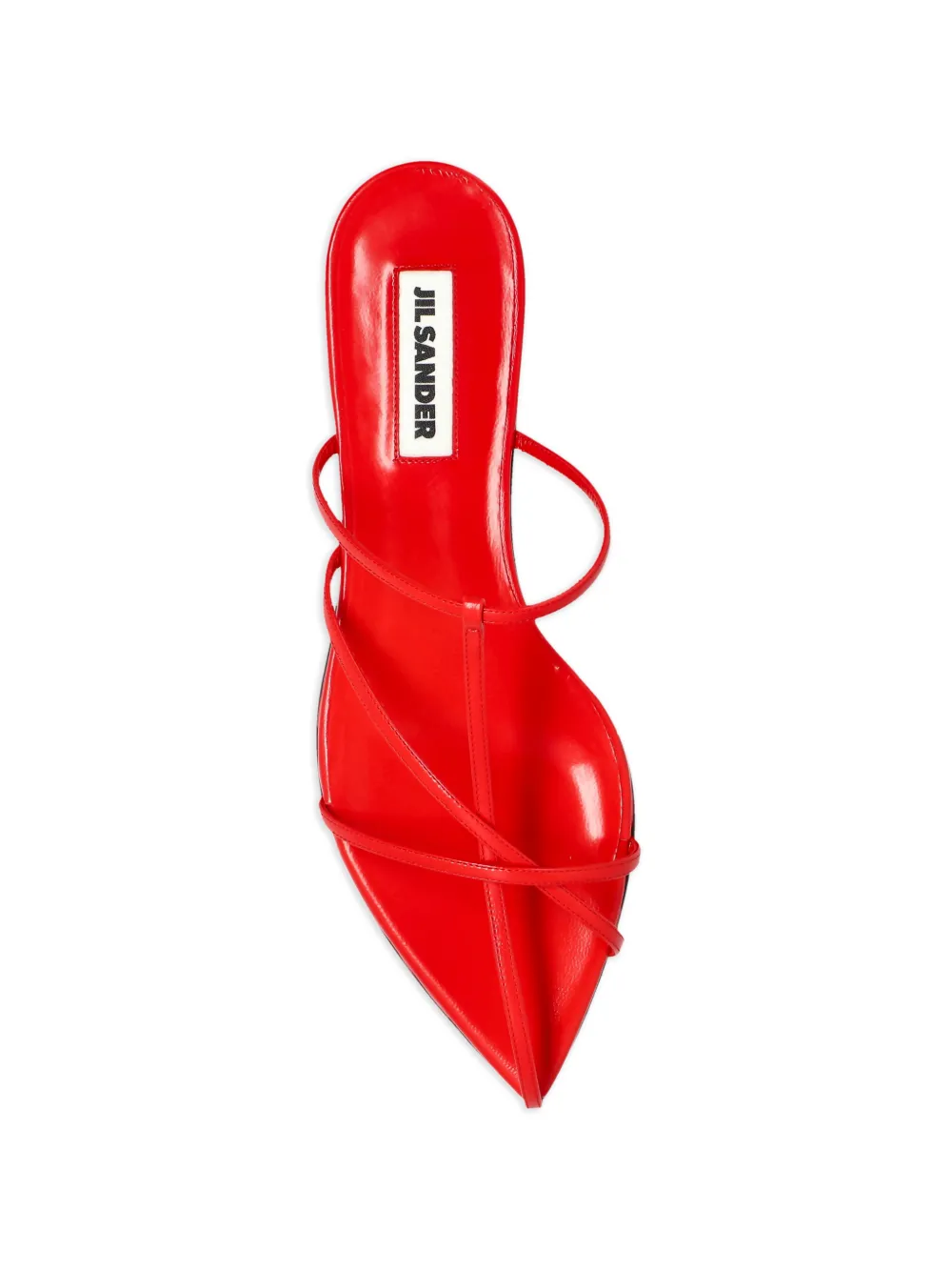 Jil Sander strappy flat sandals Rood