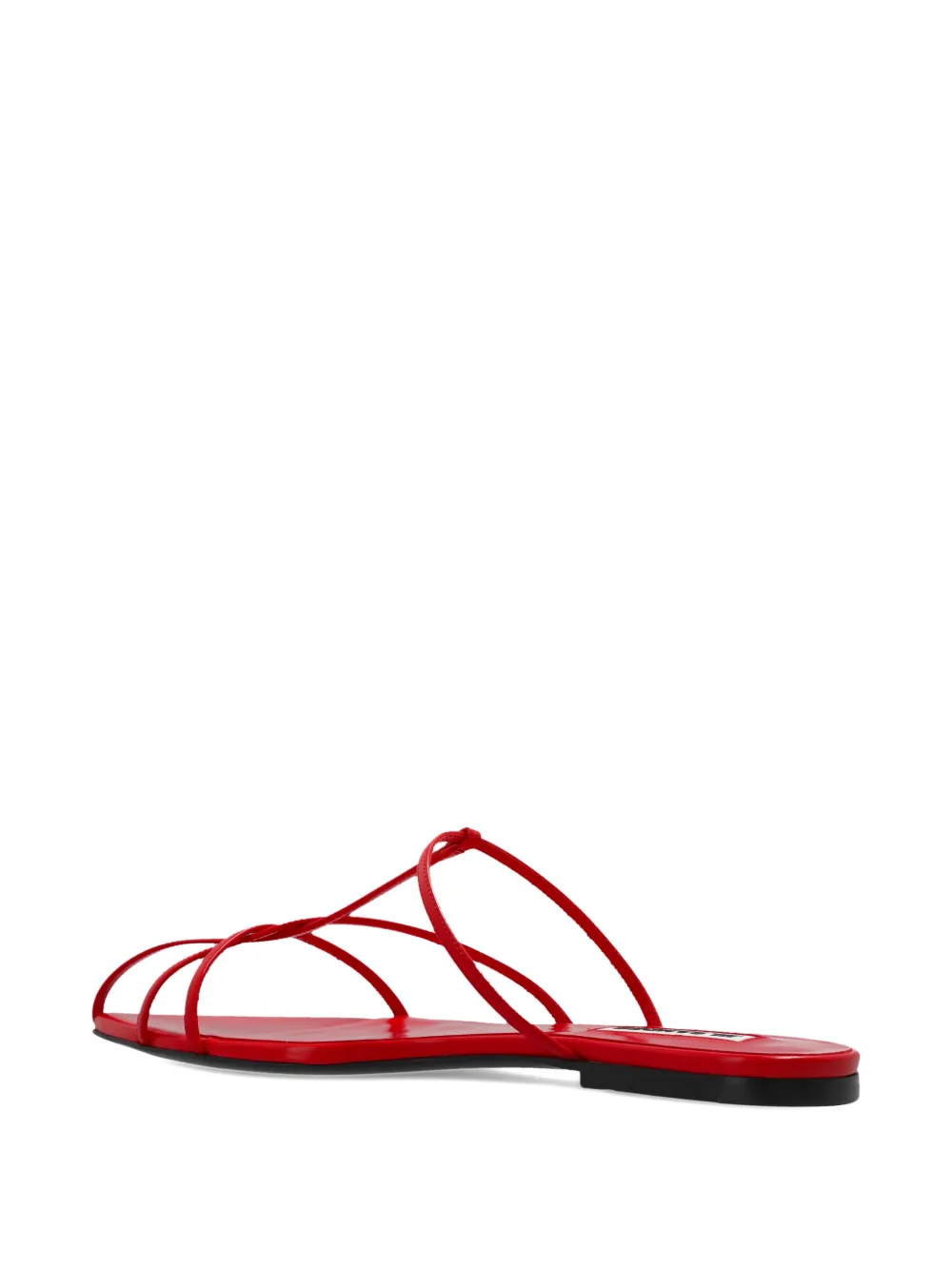 Jil Sander strappy flat sandals Rood