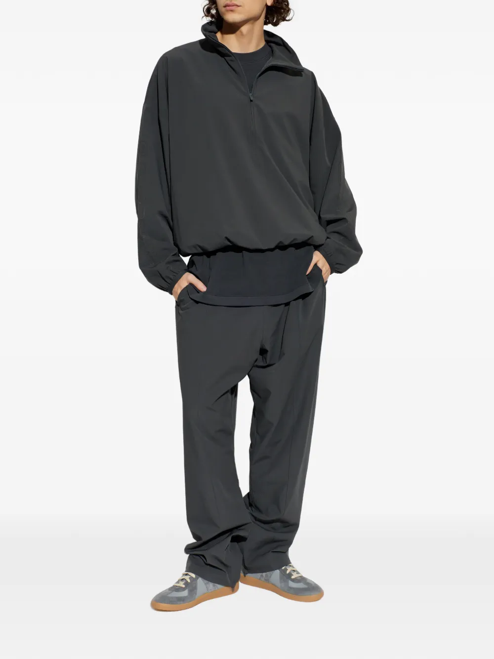 FEAR OF GOD ESSENTIALS half-zip sweatshirt - Grijs