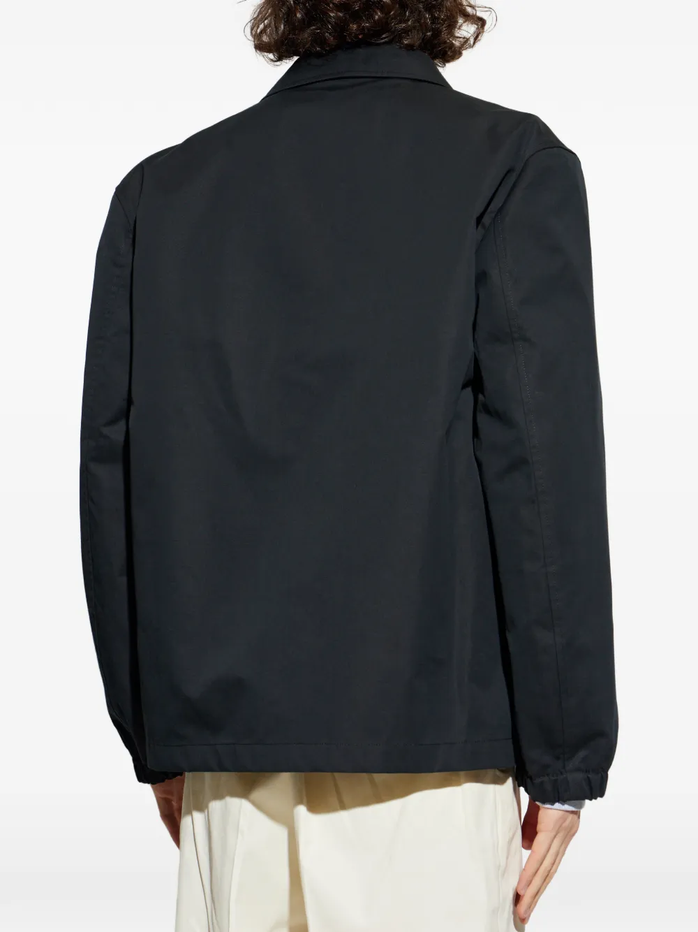 Jil Sander ジップポケット オーバーシャツ | ブラック | FARFETCH JP