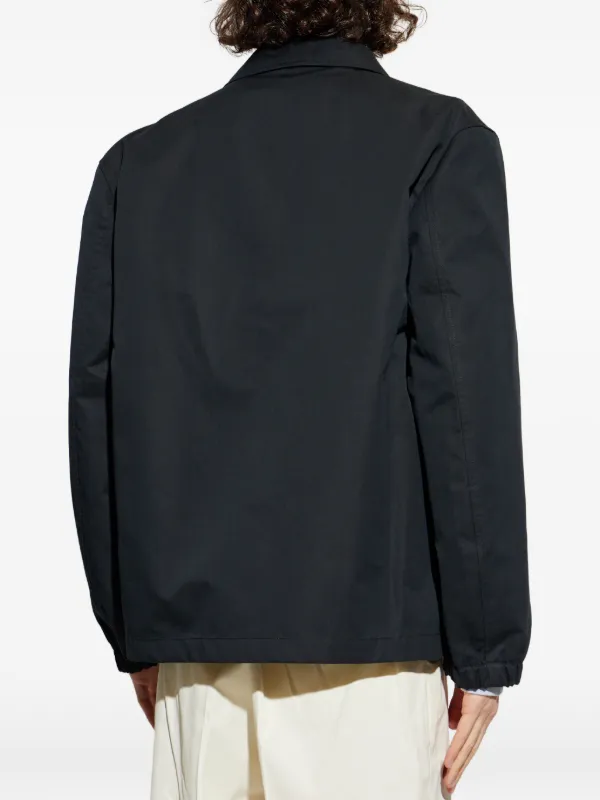 Jil Sander ジップポケット オーバーシャツ | ブラック | FARFETCH JP