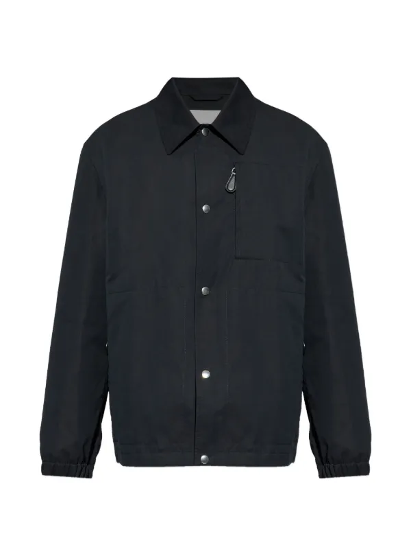 Jil Sander ジップポケット オーバーシャツ | ブラック | FARFETCH JP