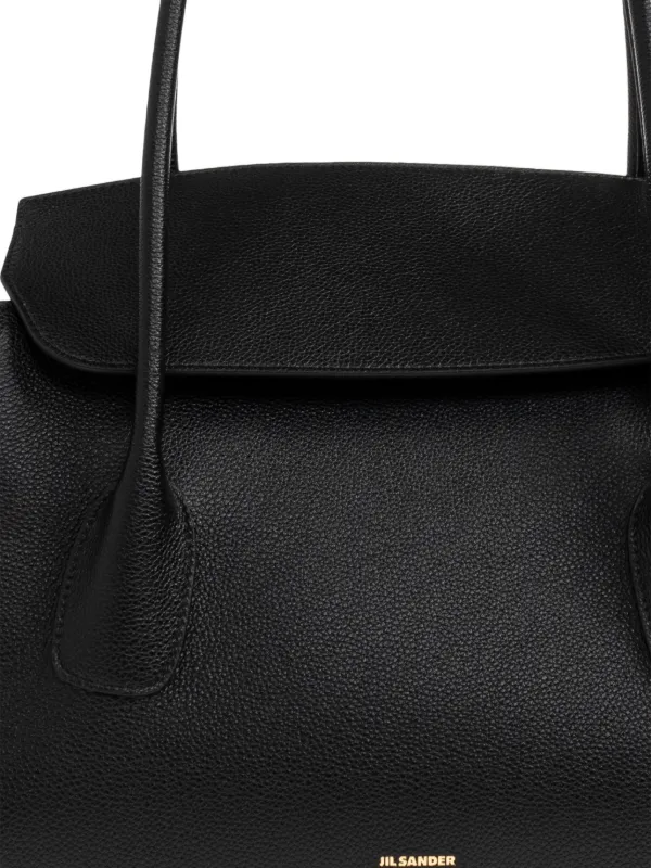 Jil Sander レザー トートバッグ | ブラック | FARFETCH JP