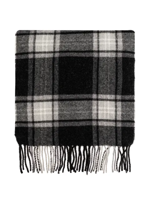 Diesel tartan fringed scarf