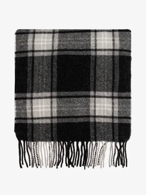 Diesel tartan fringed scarf