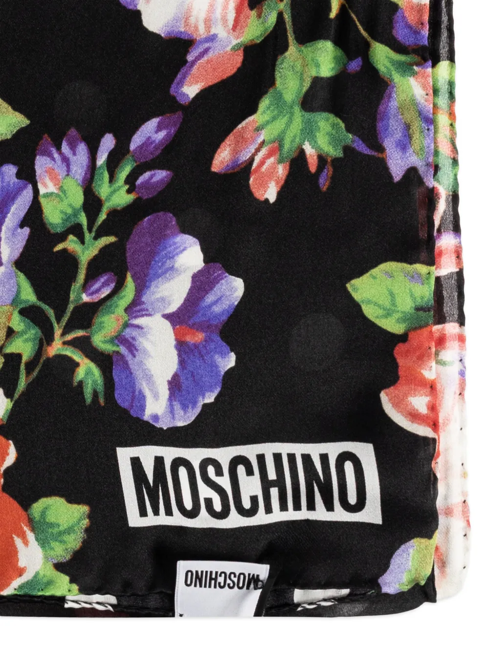 Moschino 플로럴 프린트 실크 스카프 | 남성