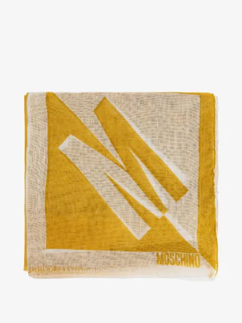 Moschino frindged-edge scarf