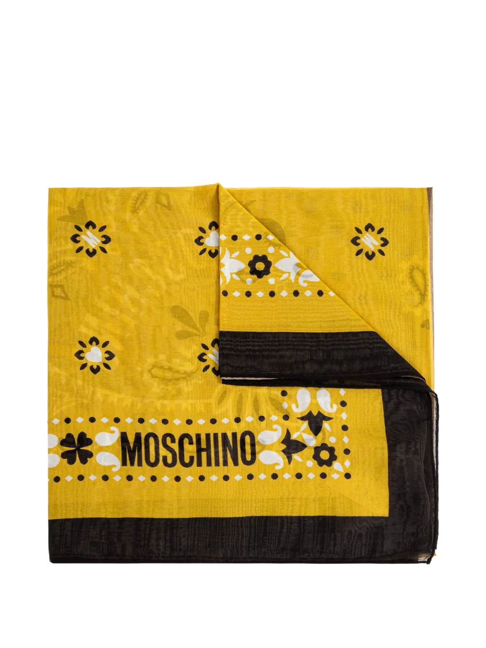 Moschino square-shape scarf | amarillo | Image 1
