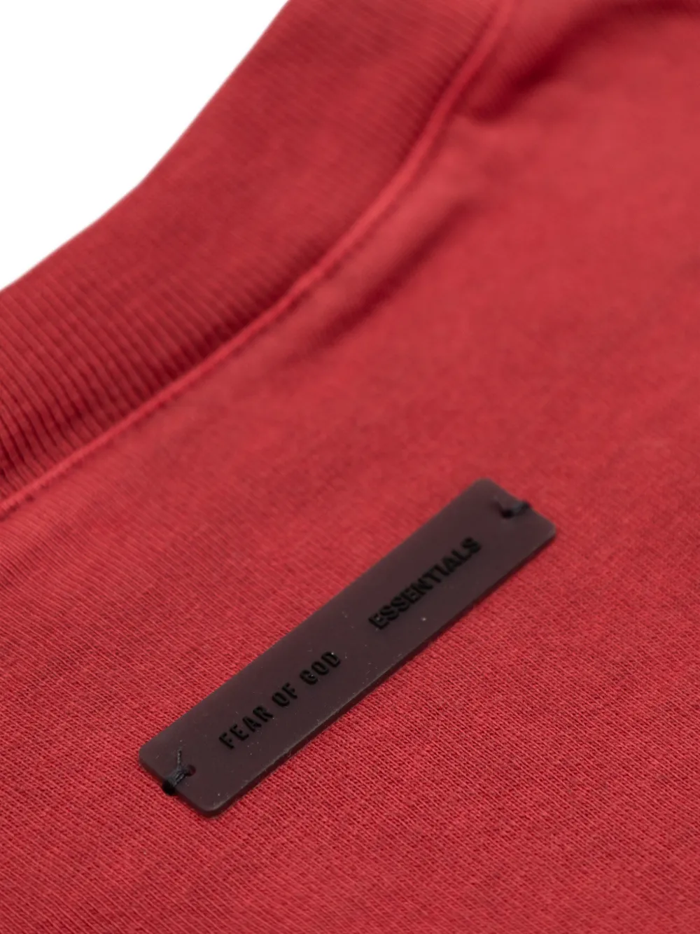 FEAR OF GOD ESSENTIALS KIDS T-shirt met logo Rood
