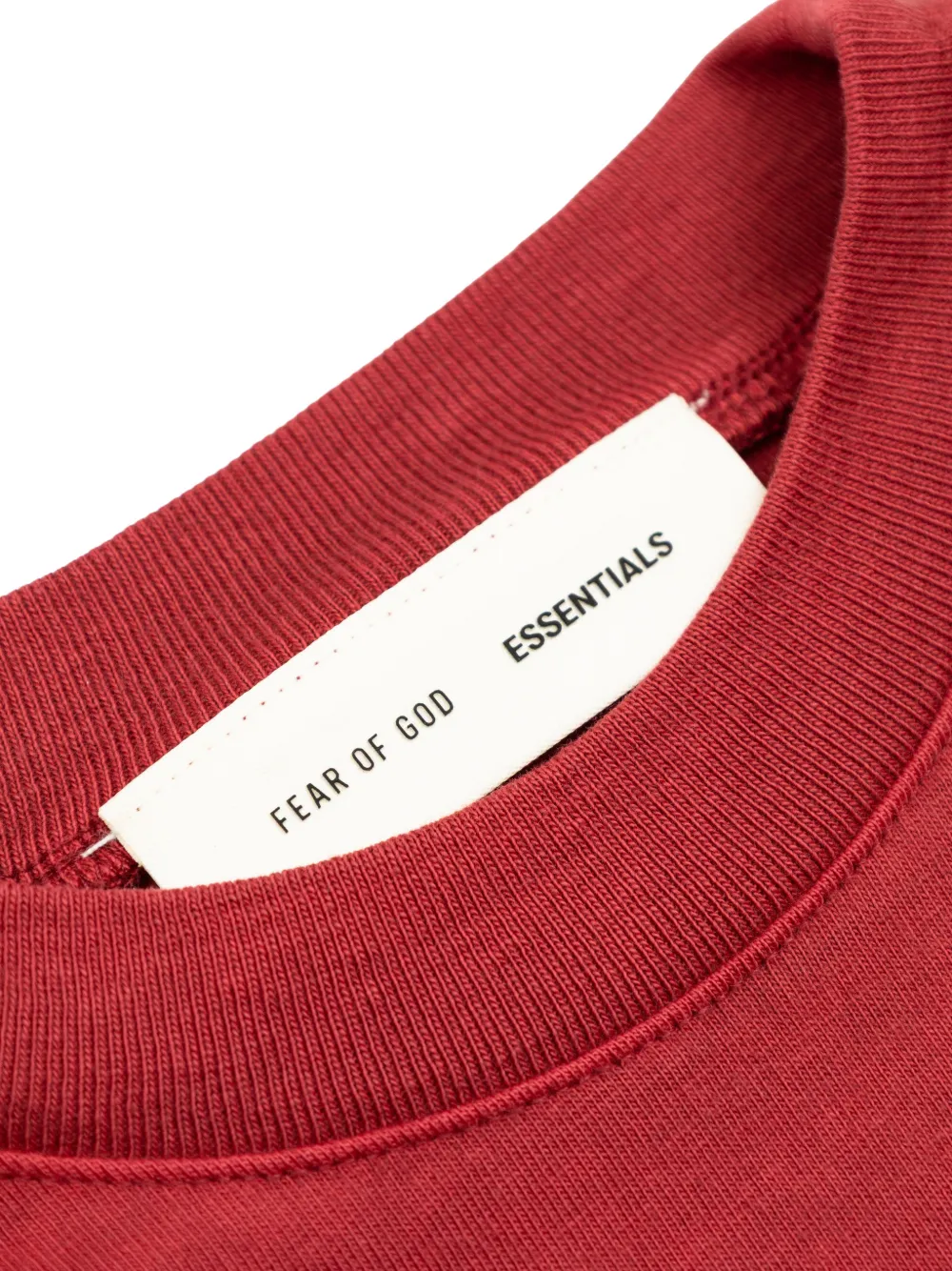 FEAR OF GOD ESSENTIALS KIDS T-shirt met logo Rood