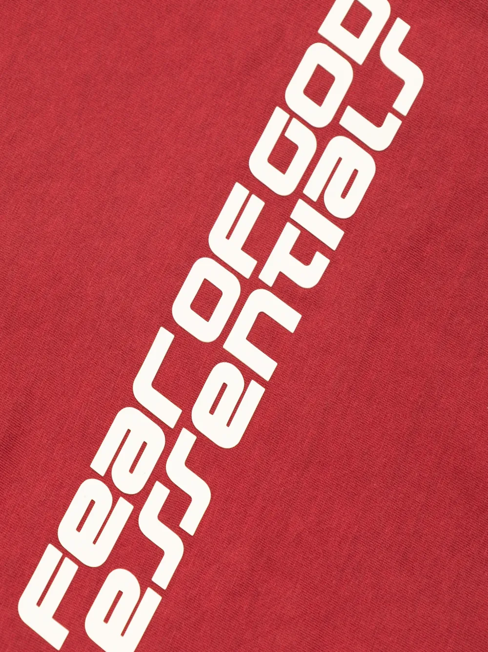 FEAR OF GOD ESSENTIALS KIDS T-shirt met logo Rood