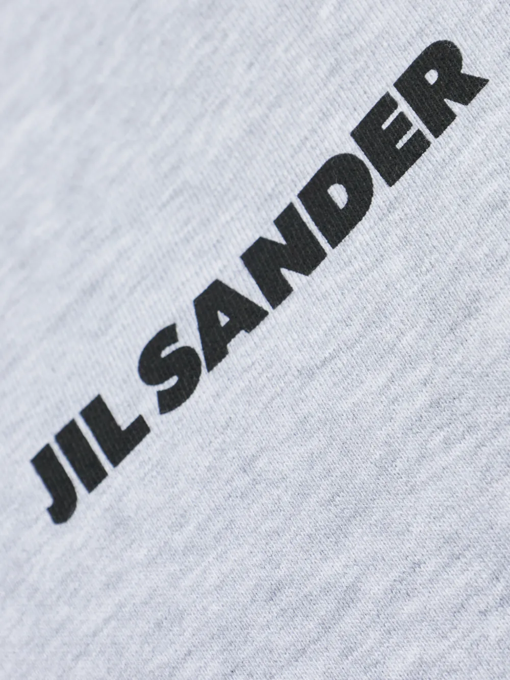Jil Sander Sweater met logo en ronde hals Grijs
