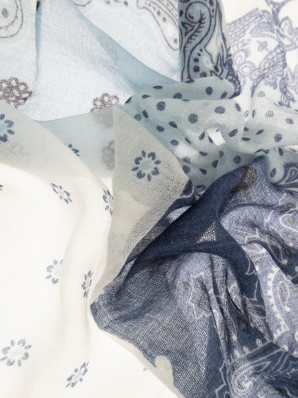 Moschino Cachecol com patchwork e franjas | Homem | Image 2