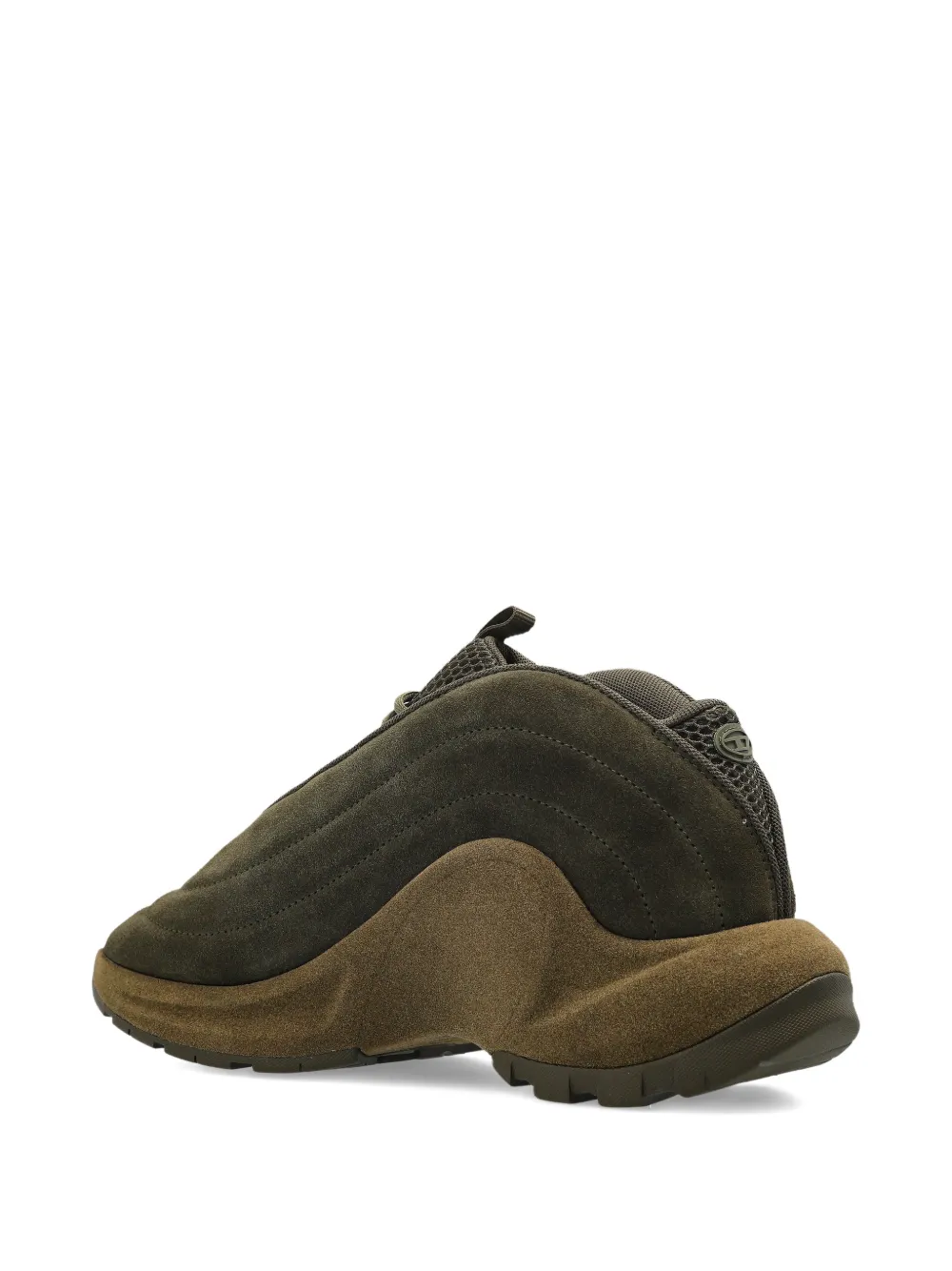 Diesel S-D-Runner X sneakers met suède vlakken Groen