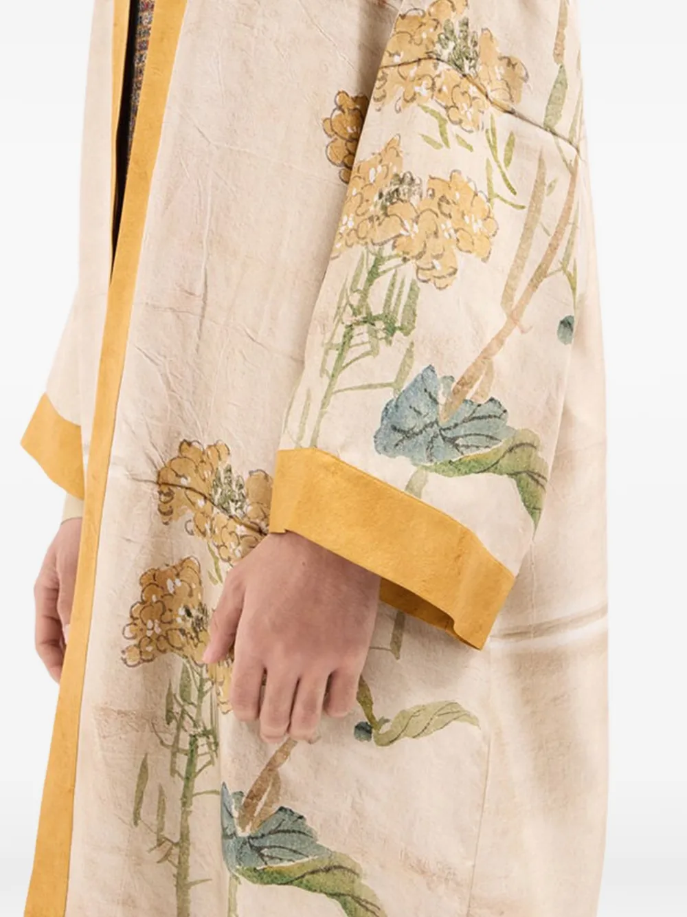 Pierre-Louis Mascia Jas met bloemenprint Beige