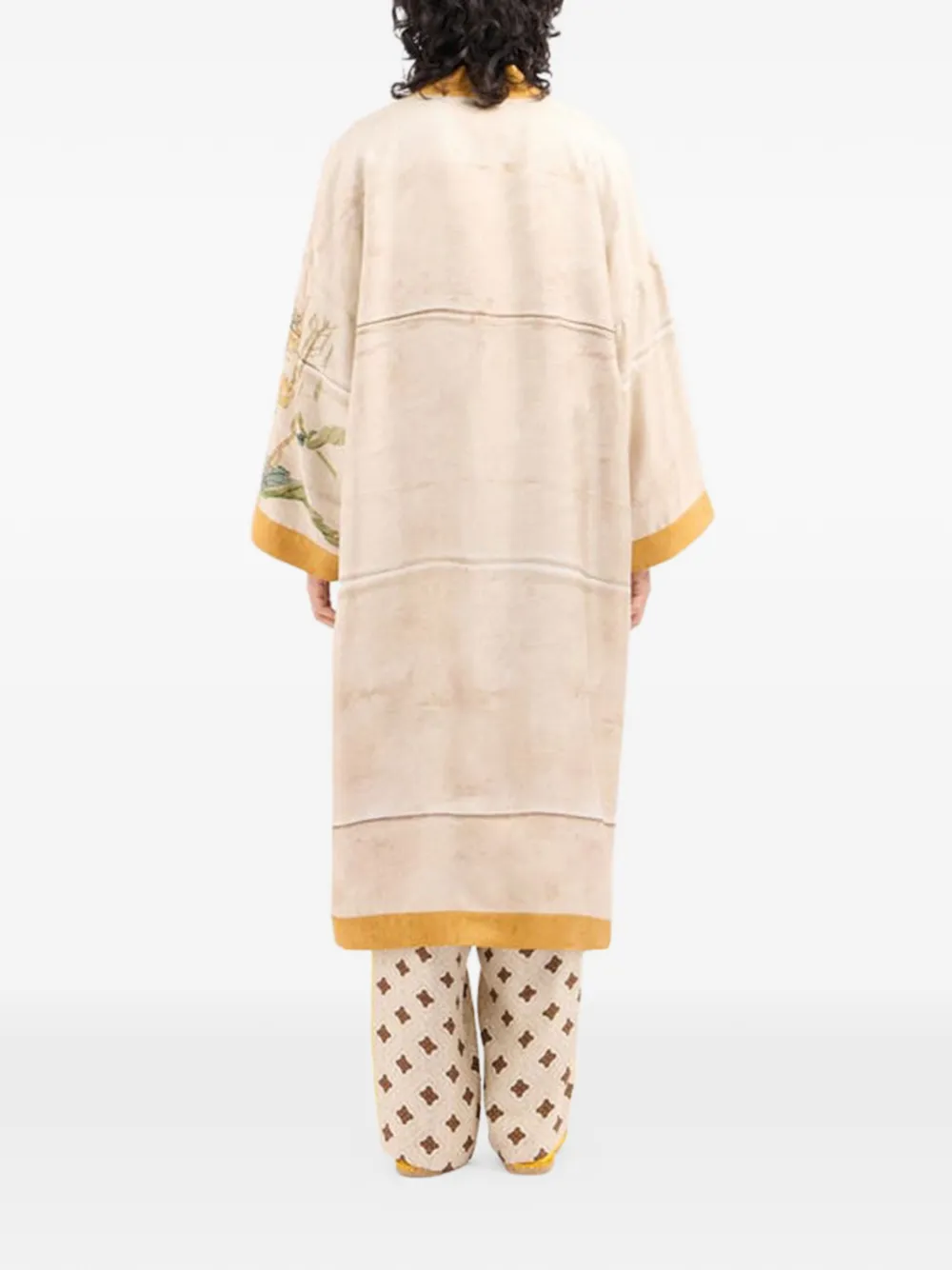 Pierre-Louis Mascia Jas met bloemenprint Beige