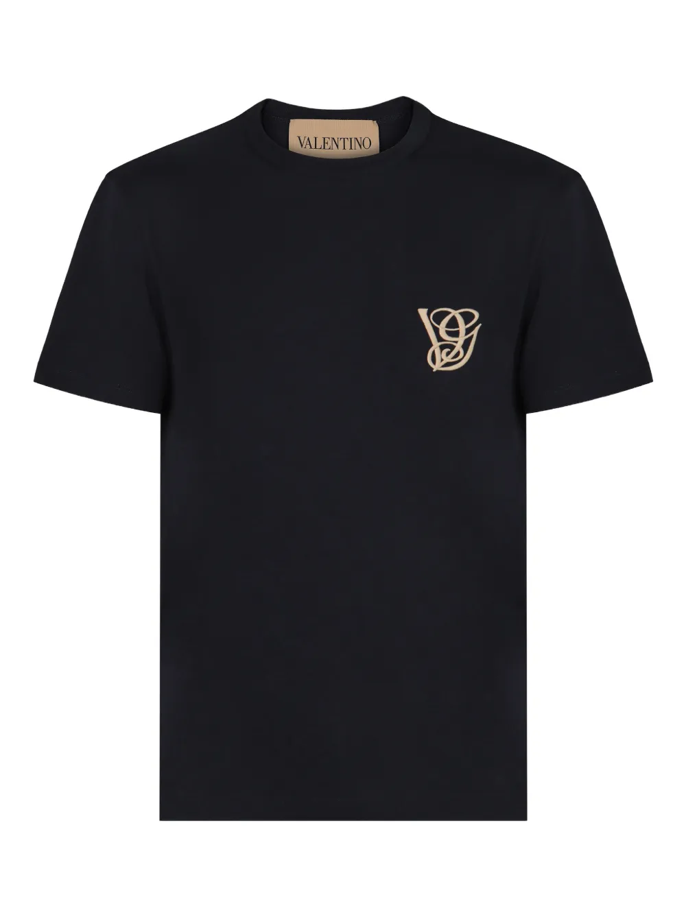 Valentino Garavani logo-embroidered T-shirt - Blu