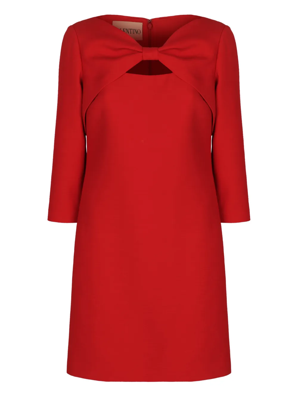 Valentino Garavani bow-detail mini dress - Rot
