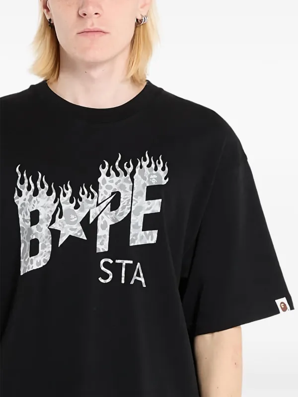 A BATHING APE® プリント Tシャツ | ブラック | FARFETCH JP