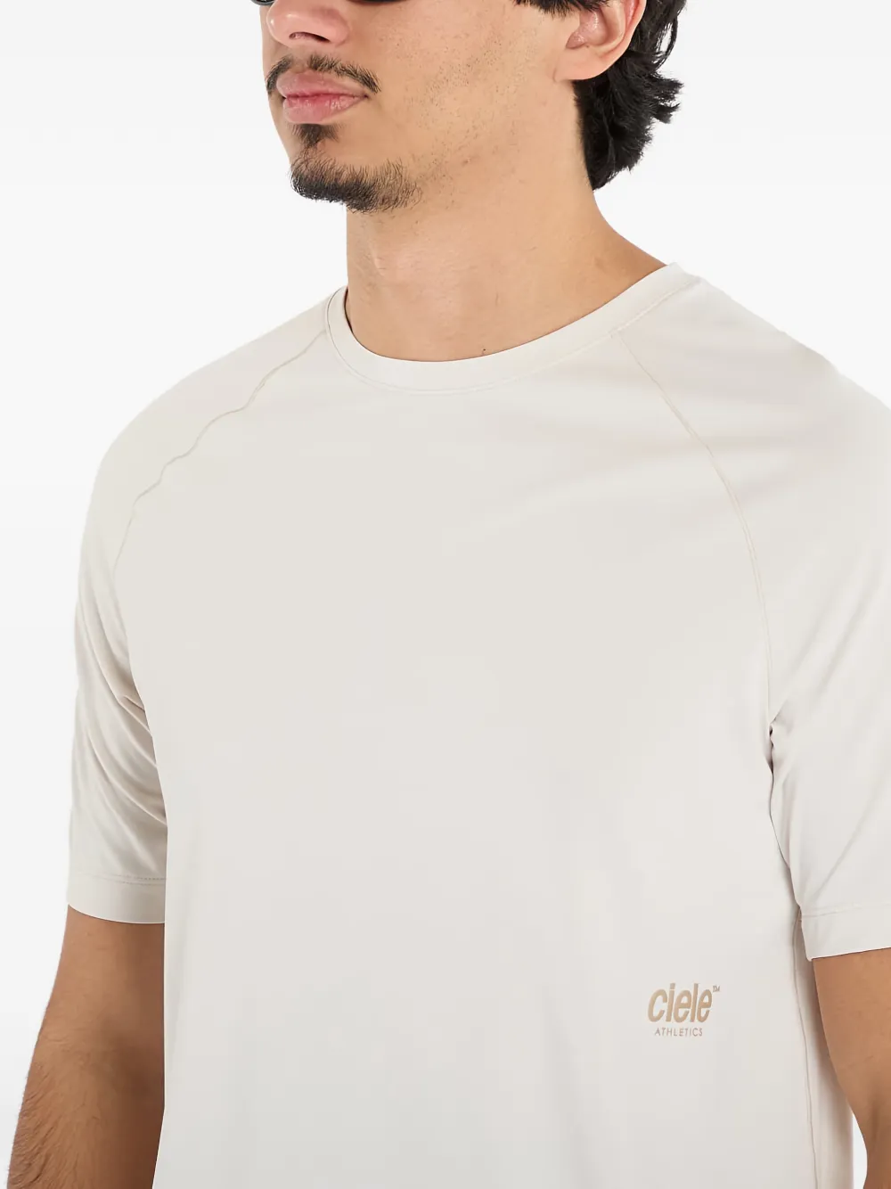 Ciele T-shirt met logoprint Beige