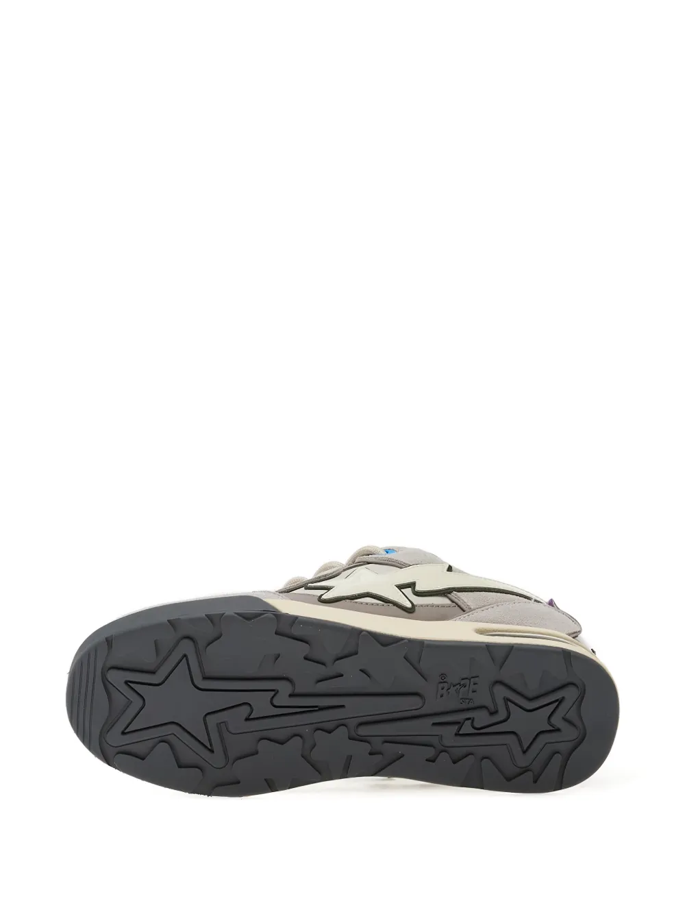 A BATHING APE star-patch sneakers Grijs