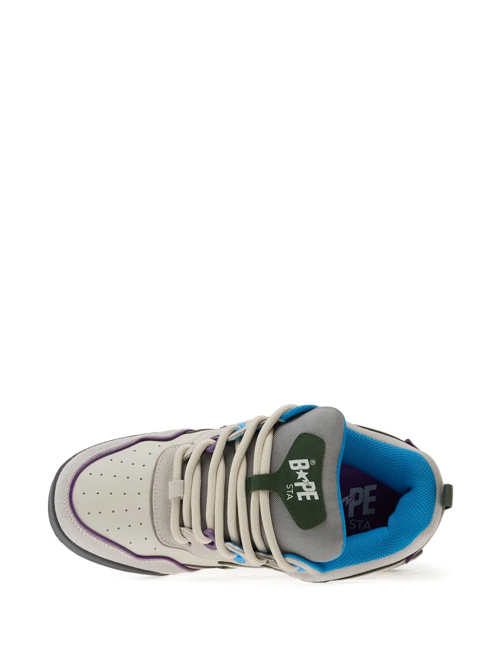 A BATHING APE star-patch sneakers Grijs