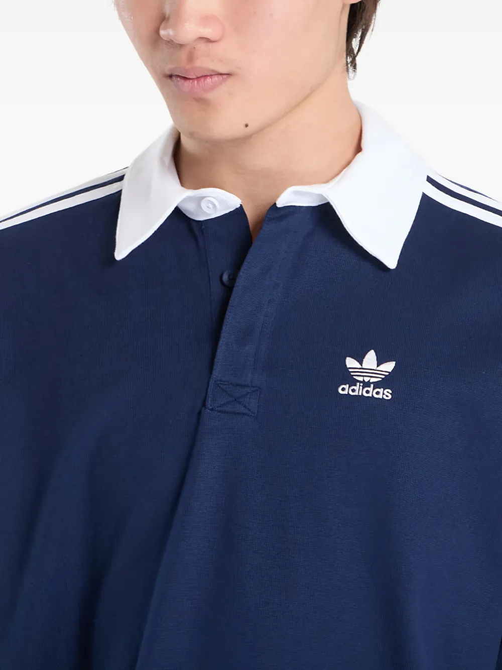 Adidas Adicolor ラガーシャツ | ブルー | FARFETCH JP