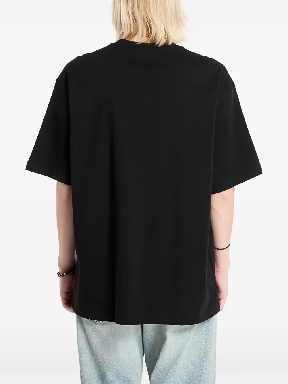 A BATHING APE Sticker T-shirt met grafische print Zwart