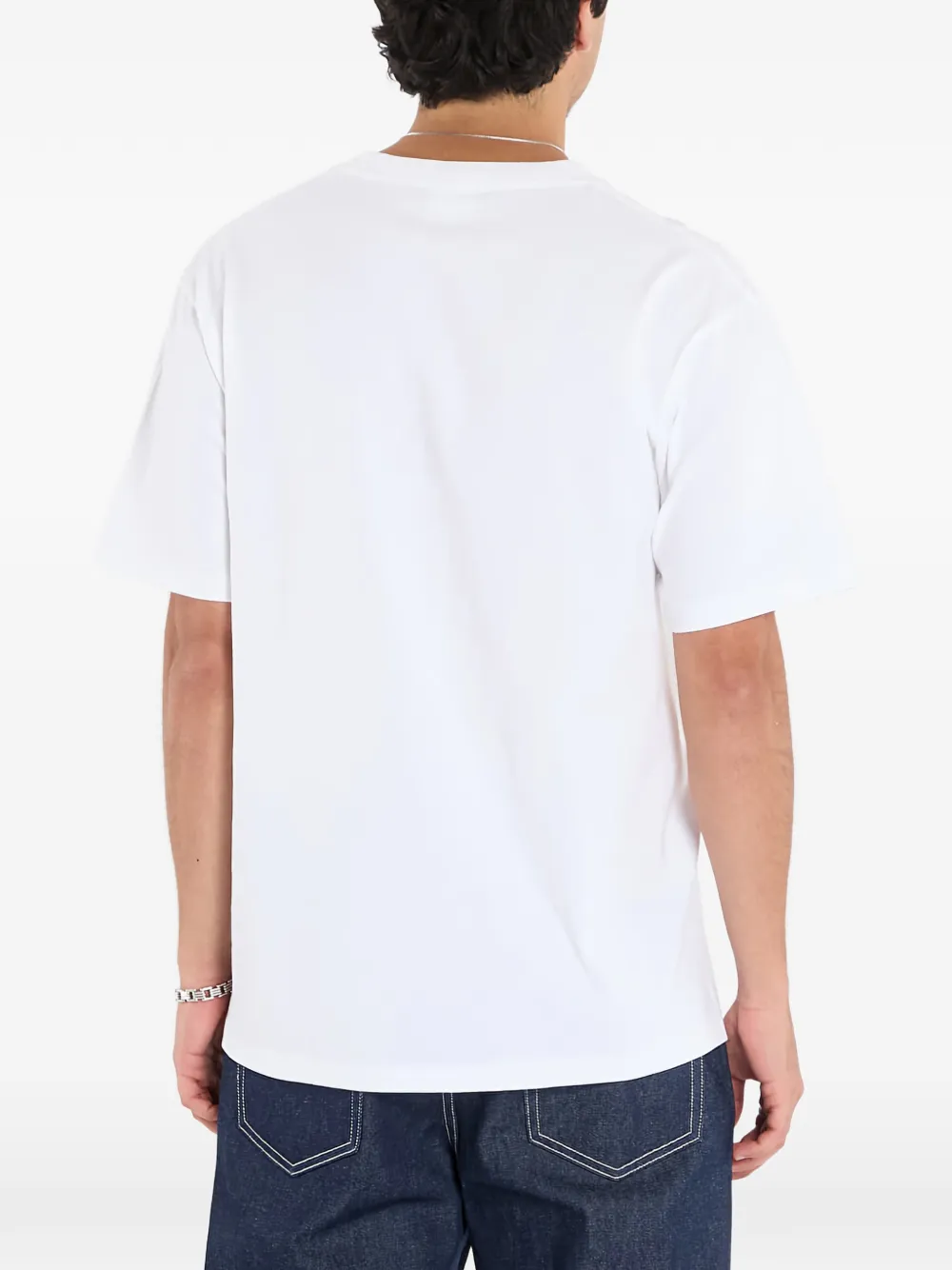 A BATHING APE T-shirt met grafische print Wit