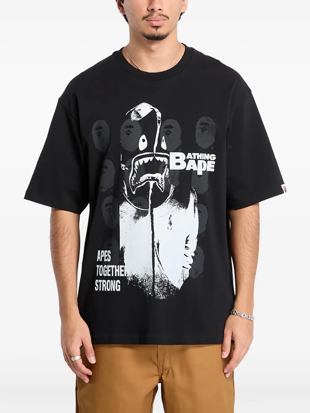 A BATHING APE® Spray-print T-shirt - Nero