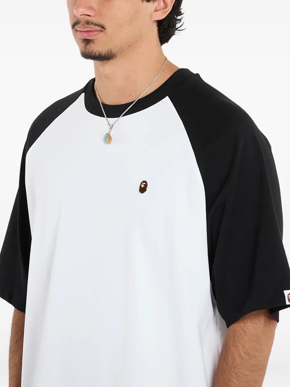 A BATHING APE Ruimvallend T-shirt Wit