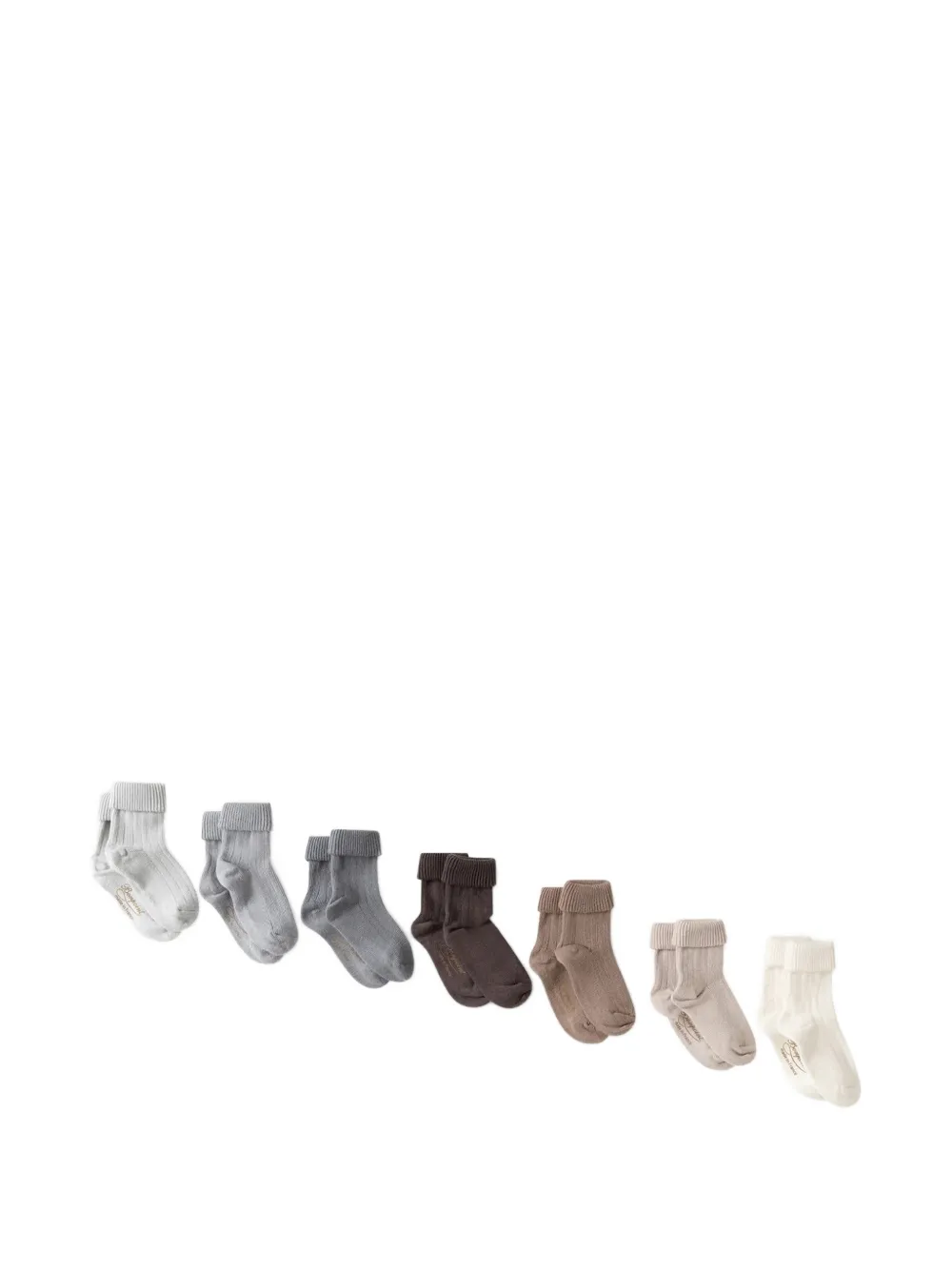 Bonpoint Calzini in cotone (7 pezzi) - Grigio