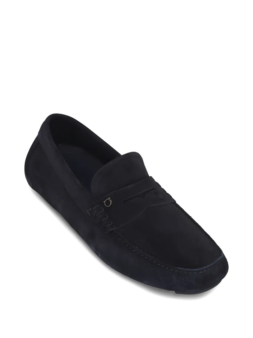 Ferragamo penny bar drivers loafers - Blauw