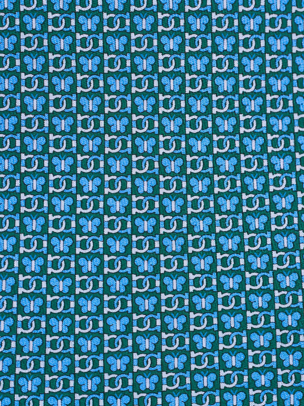 Ferragamo butterfly-print tie - Groen