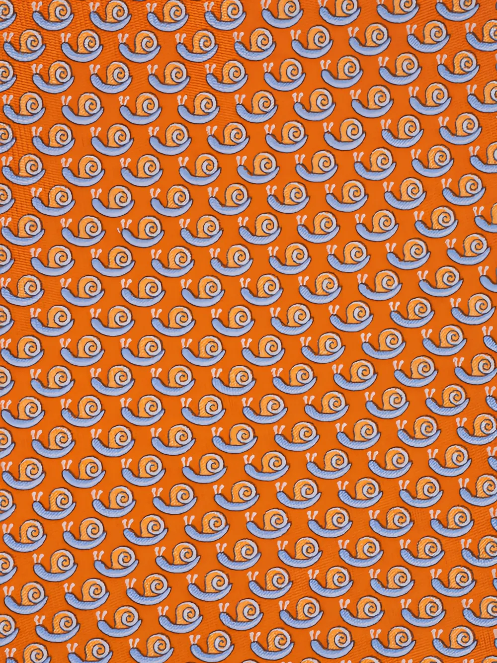 Ferragamo snail print ties - Oranje