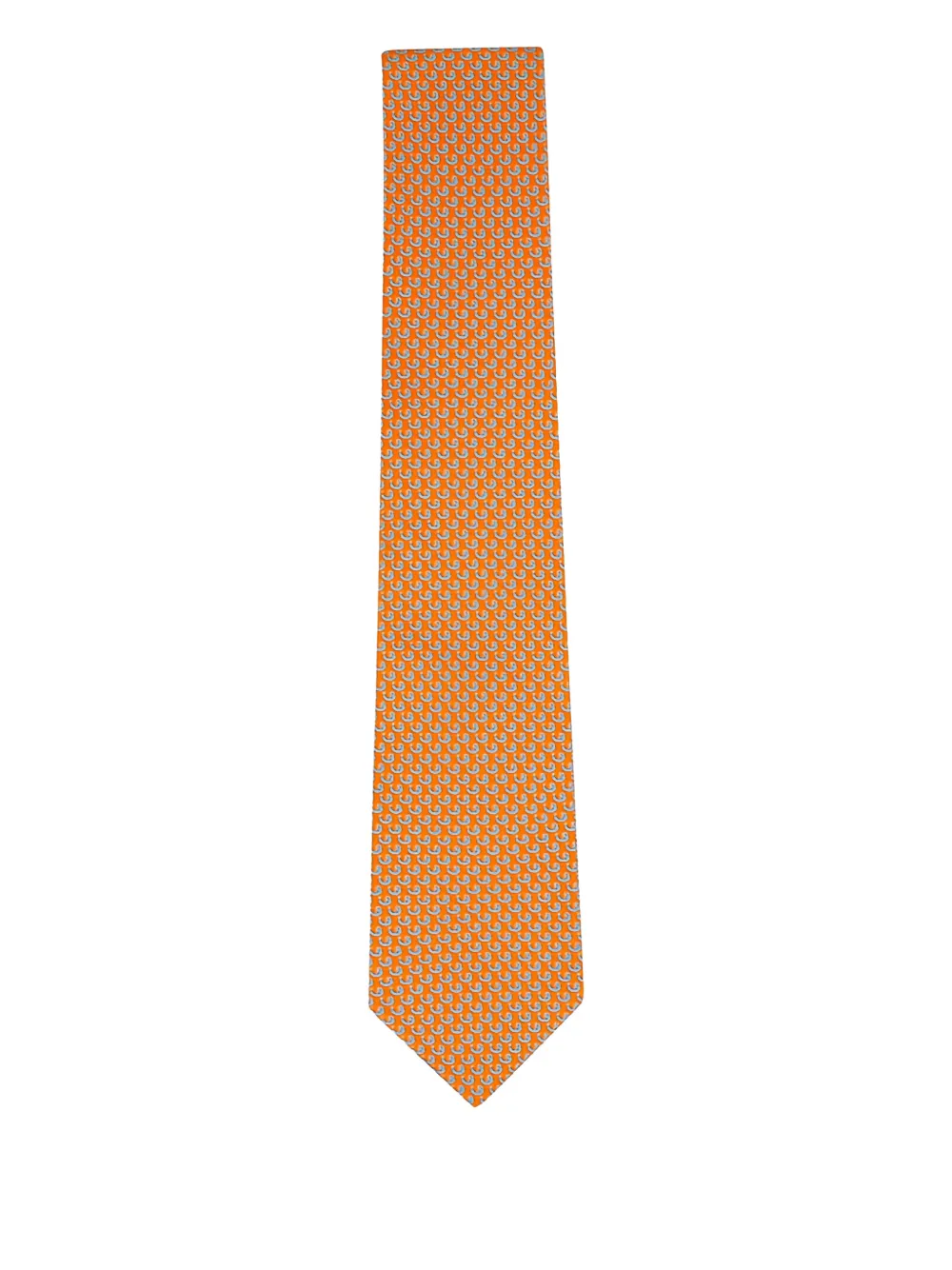 Ferragamo snail print ties - Arancione