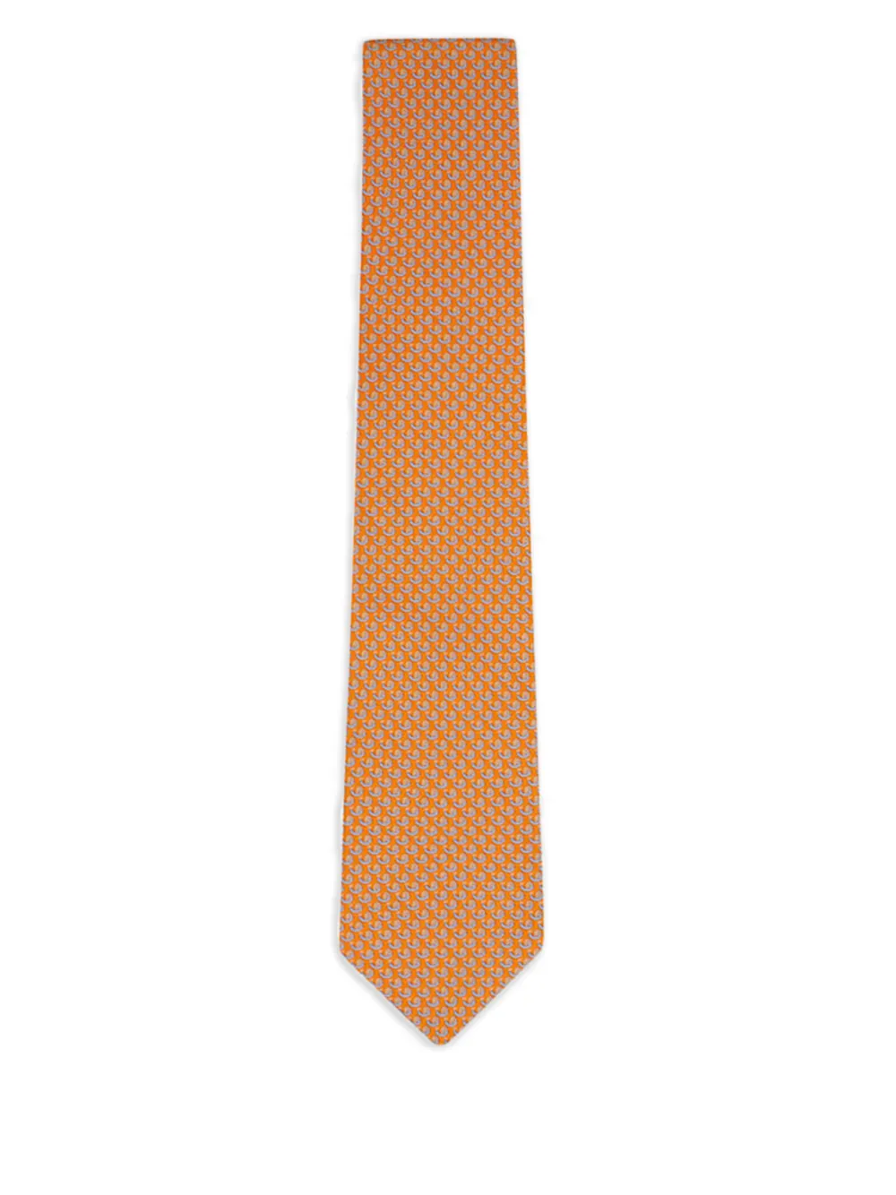 Ferragamo snail print ties - Arancione