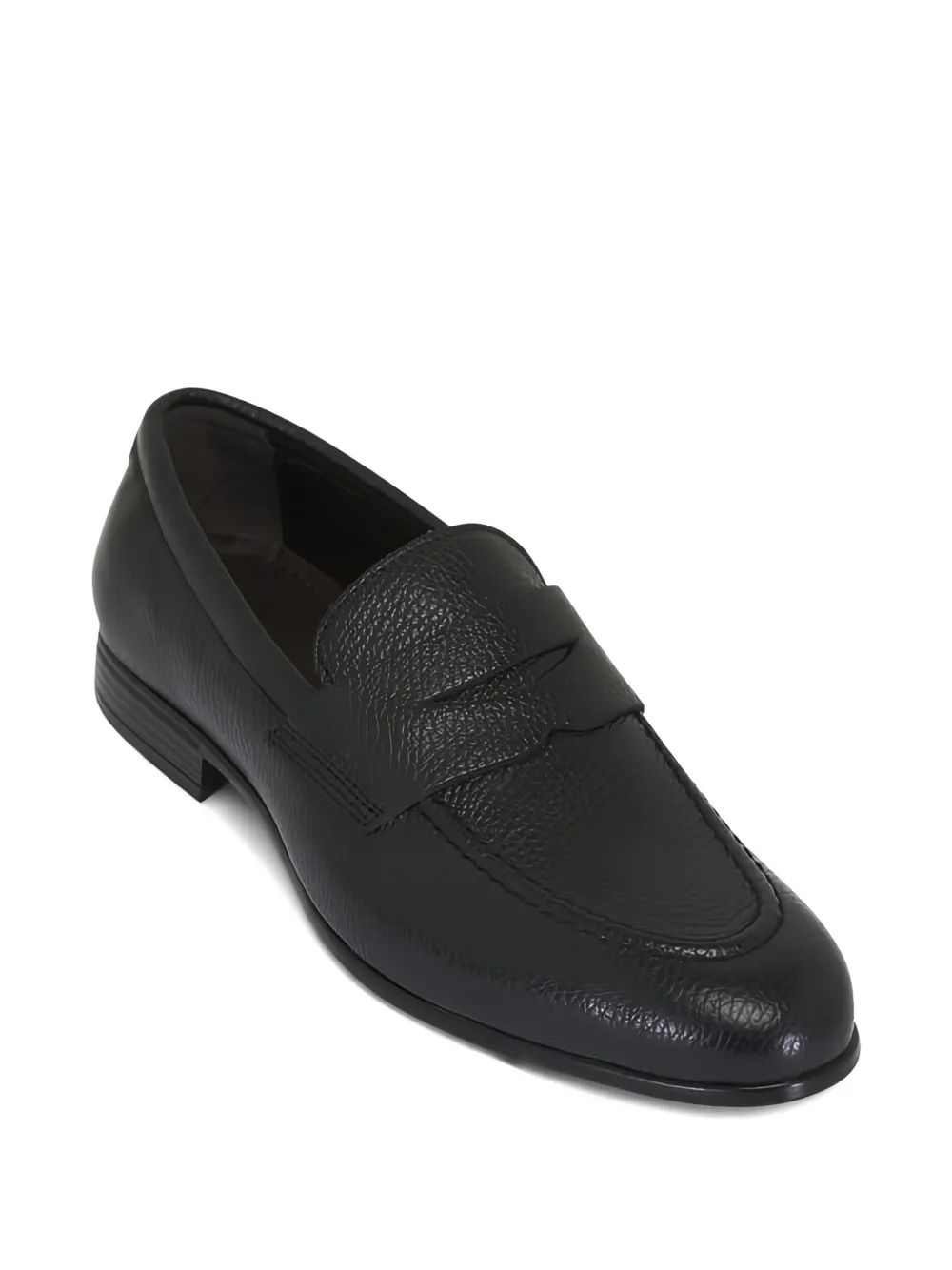 G. Brown Shoes grain leather loafers - Zwart