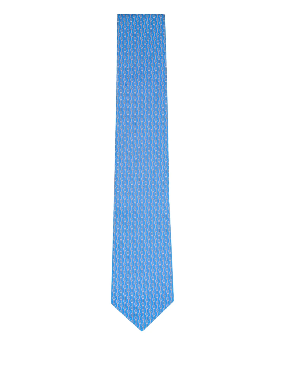 Ferragamo rackets-pattern tie | Blue | Image 1