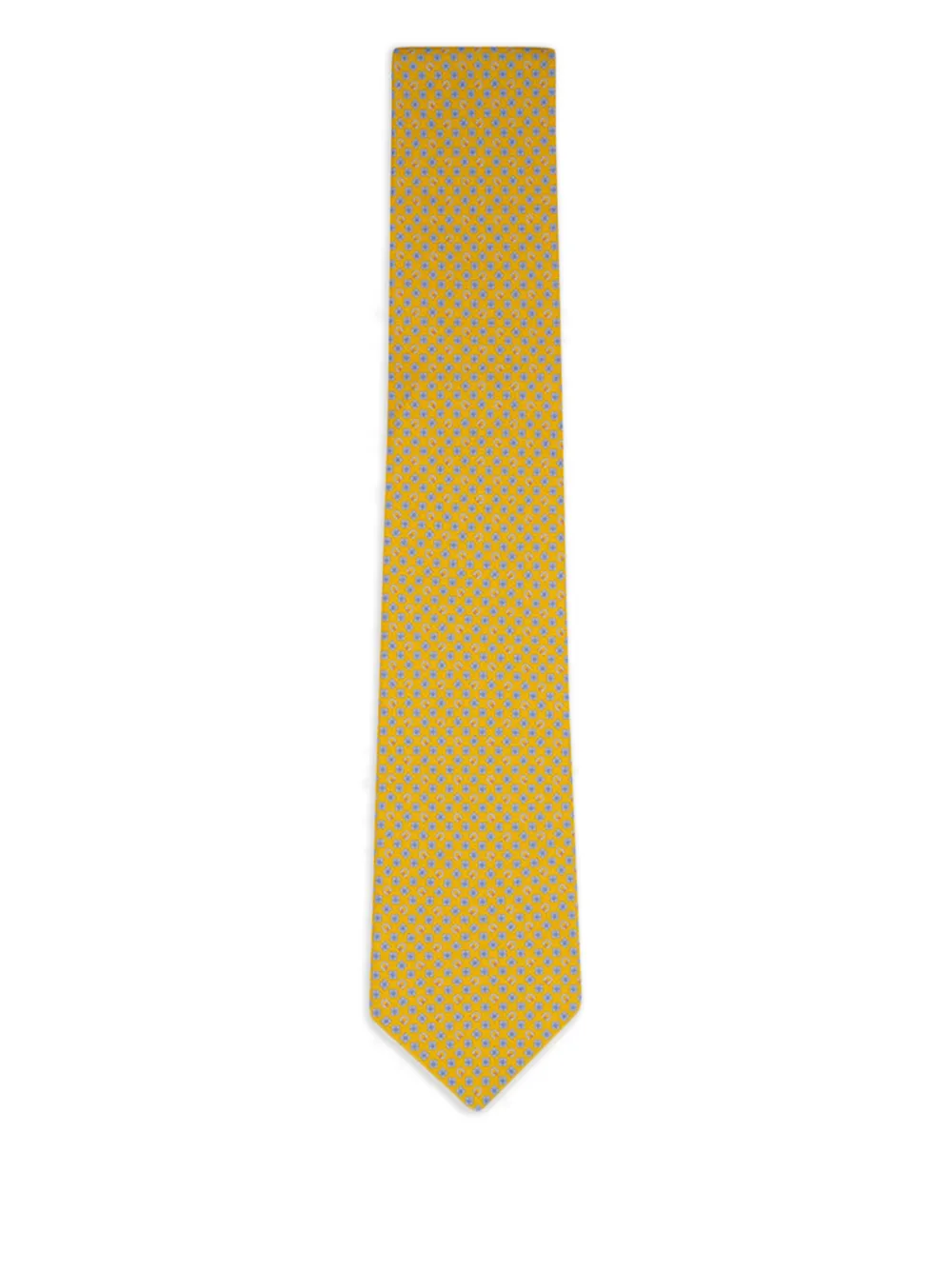 Ferragamo floral-print tie - Giallo