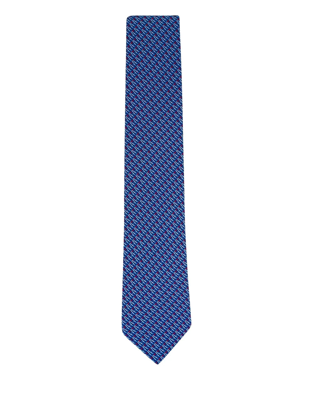 Ferragamo patterned tie | Blue | Image 1