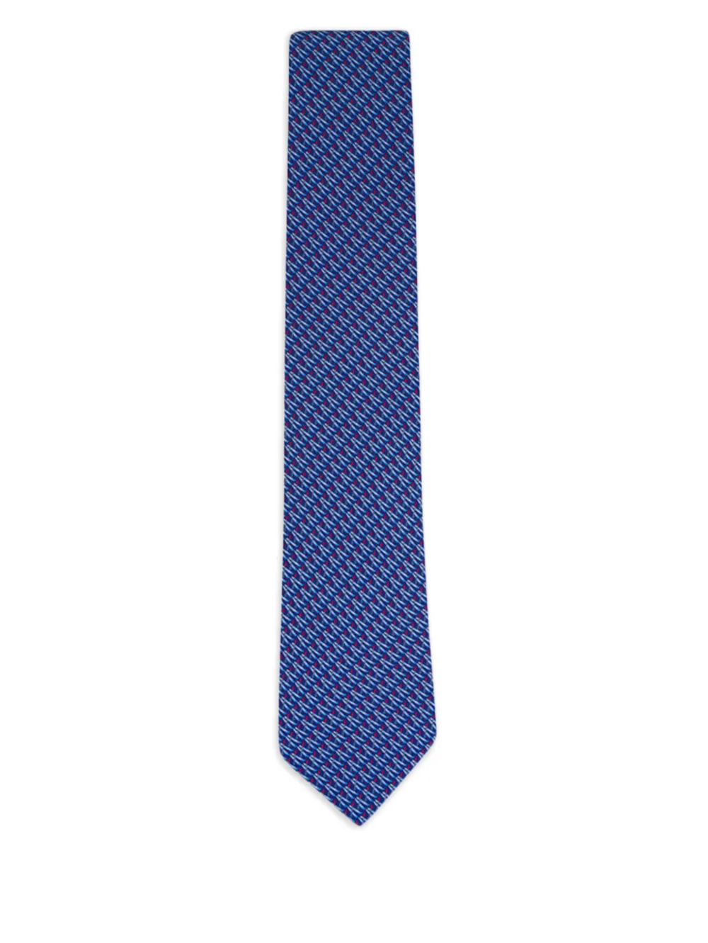 Ferragamo patterned tie - Blu