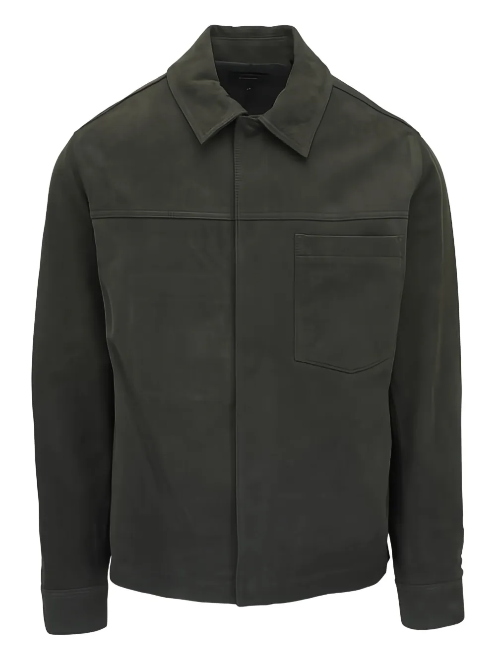 Vince Sycamore pocket leather jacket - Verde